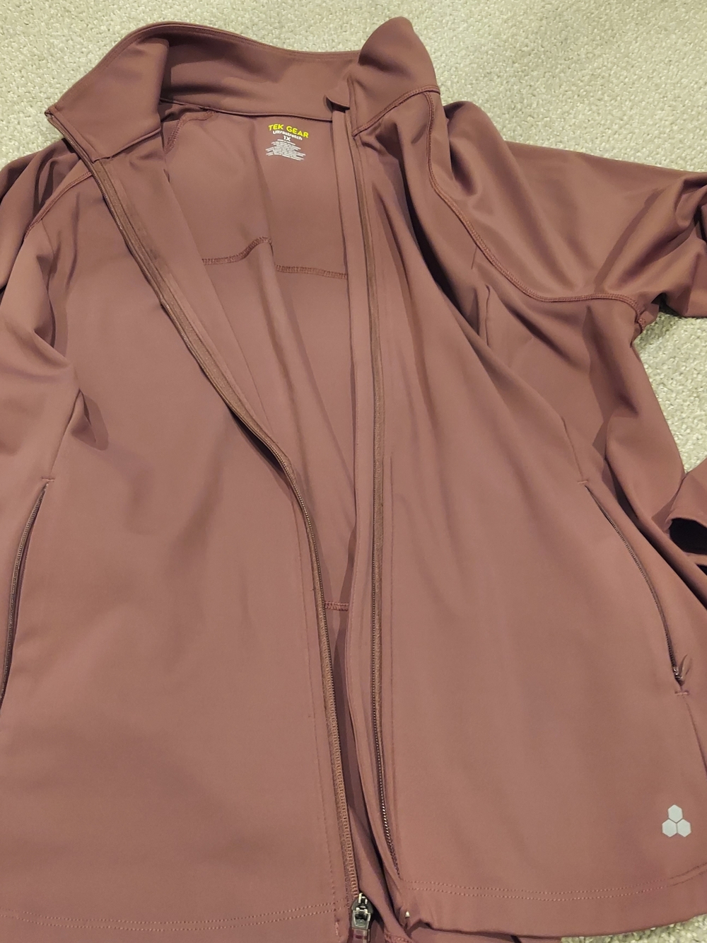 tek gear mauve full-zip jacket